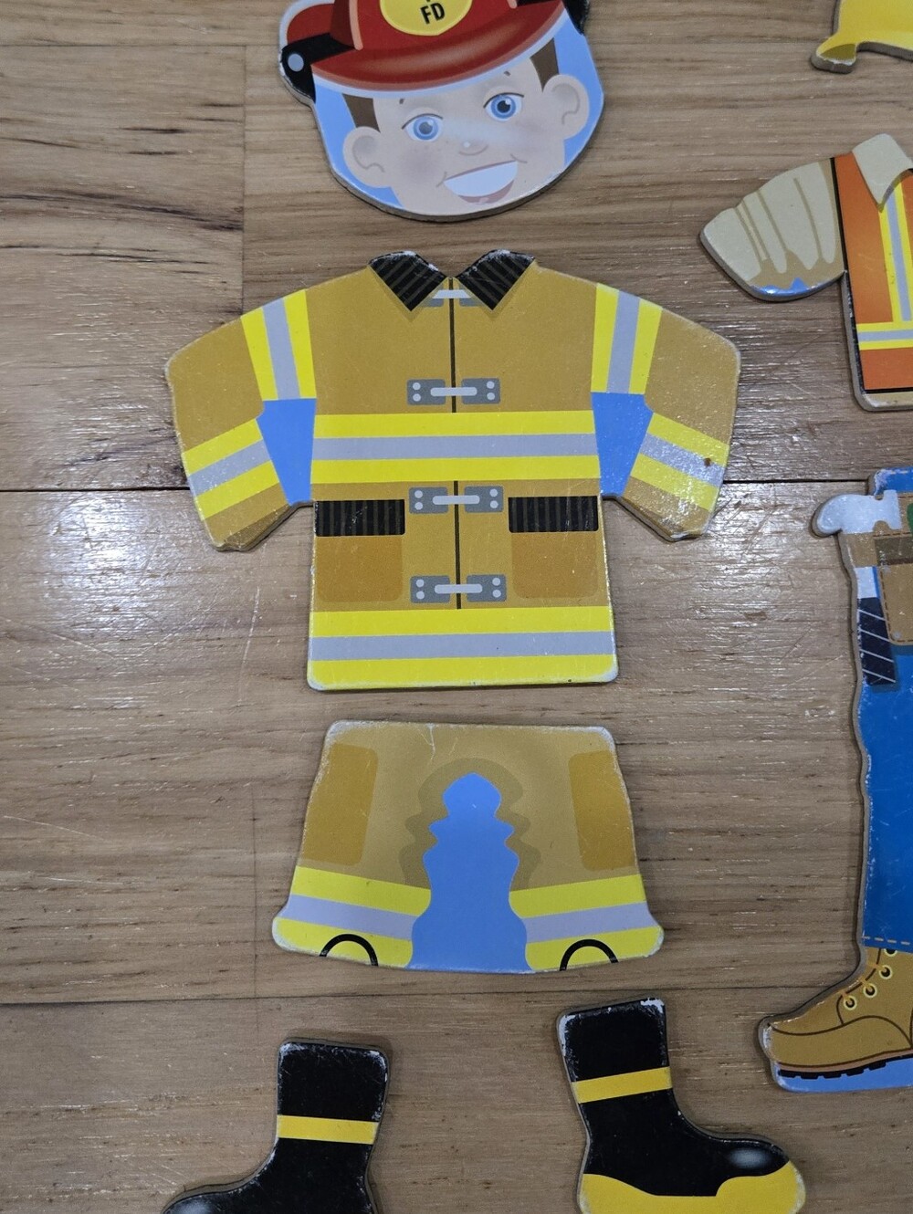 Melissa & Doug Blue Police Dress-Up Magnetic Toy Set for Kids - Picture 4 of 13